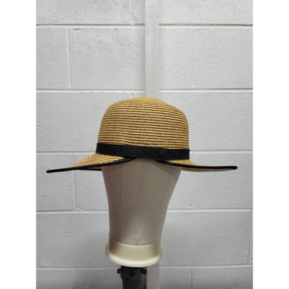 Bets Hackney Beige and Blue Straw Hat - Picture 3 of 8